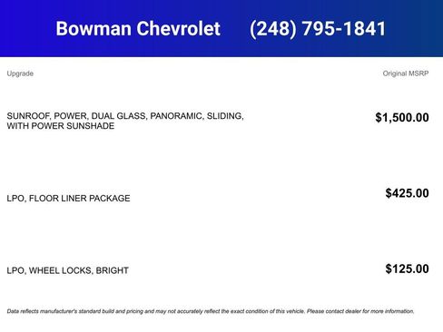 New 2026 Chevrolet Traverse RS w/ LPO, Floor Liner Package image 4