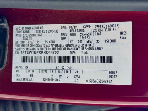 Used 2019 Ford F150 Lariat AWD/4WD image 32