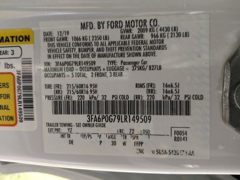Used 2020 Ford Fusion S FWD image 33