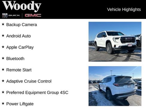 New 2026 GMC Acadia Elevation FWD image 3