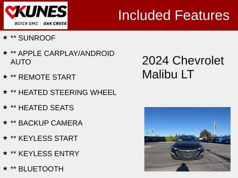 Used 2024 Chevrolet Malibu LT FWD image 2
