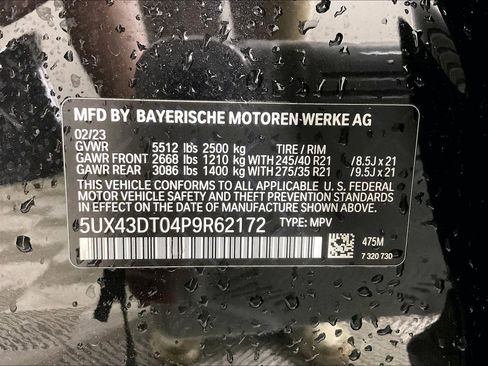 Used 2023 BMW X4 M40i w/ Parking Assistance Package AWD/4WD image 4
