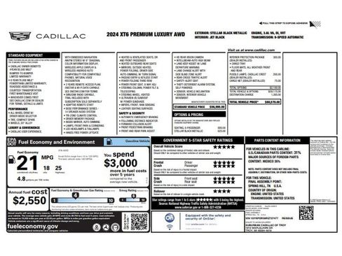 Certified 2024 Cadillac XT6 Premium Luxury AWD/4WD image 9