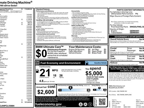 Used 2023 BMW 760i xDrive image 68