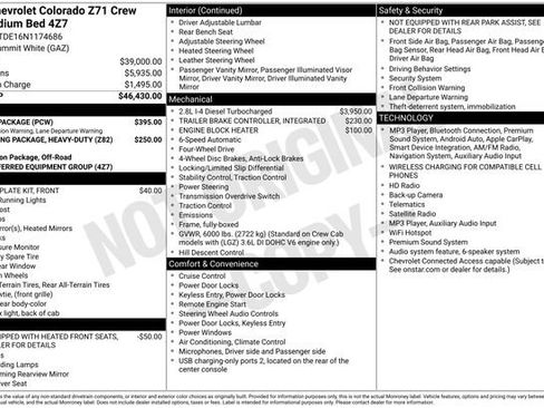Used 2022 Chevrolet Colorado Z71 w/ Safety Package AWD/4WD image 36