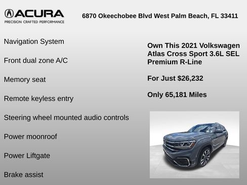 Used 2021 Volkswagen Atlas Cross Sport SEL Premium R-Line AWD/4WD image 6