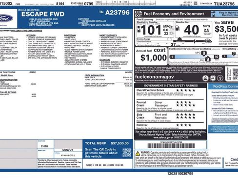 New 2026 Ford Escape SE image 33