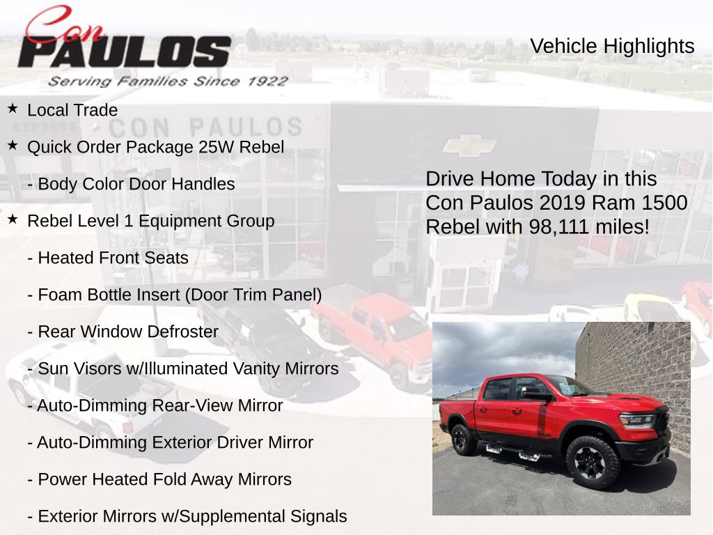 Used 2019 RAM 1500 Rebel w/ Rebel Level 1 Equipment Group AWD/4WD image 8