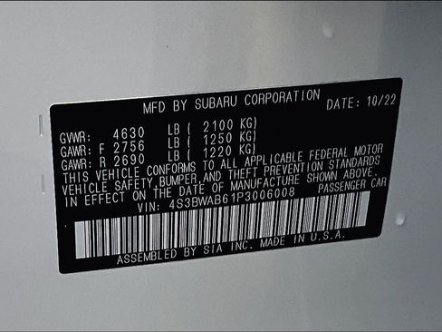 Used 2023 Subaru Legacy w/ Popular Package #1 image 63