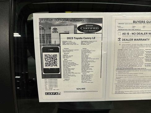 Certified 2023 Toyota Camry LE w/ Cold Weather Package image 13