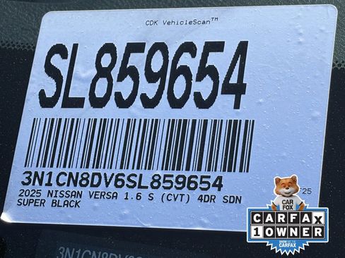 Certified 2025 Nissan Versa S w/ Trunk Package FWD image 34