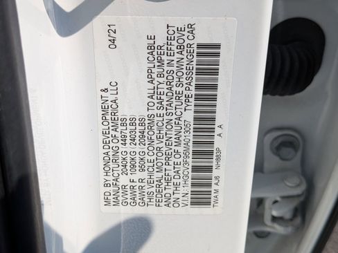 Used 2021 Honda Accord Touring image 42