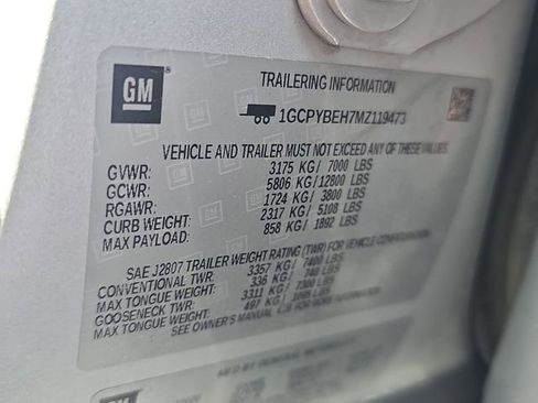 Used 2021 Chevrolet Silverado 1500 Custom AWD/4WD image 36