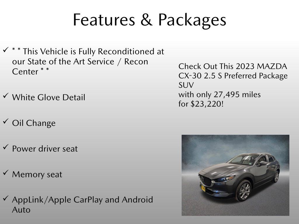 Used 2023 MAZDA CX-30 AWD 2.5 S w/ Preferred Package image 4