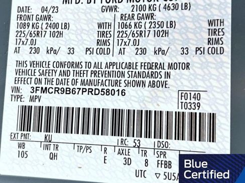 Certified 2023 Ford Bronco Sport Big Bend w/ Convenience Package AWD/4WD image 25