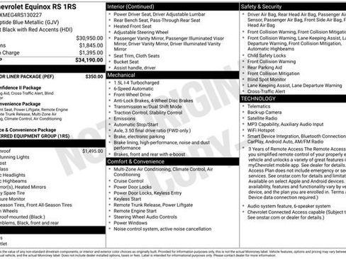 Used 2024 Chevrolet Equinox RS w/ LPO, Floor Liner Package FWD image 6