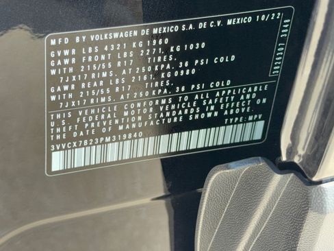 Certified 2023 Volkswagen Taos S FWD image 31