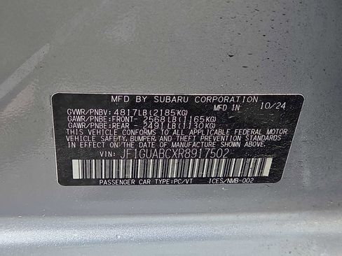 Used 2024 Subaru Impreza 2.0i AWD/4WD image 25