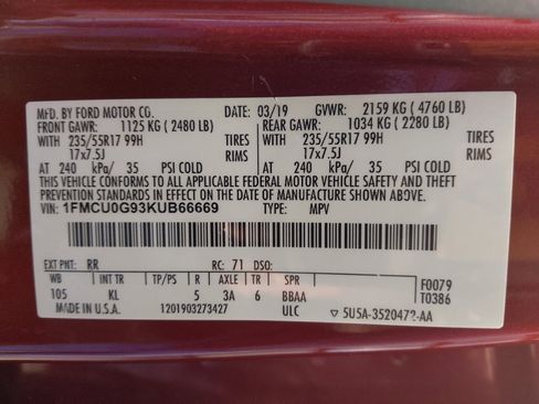 Used 2019 Ford Escape SE FWD image 33