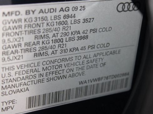 Used 2026 Audi SQ7 Prestige image 18