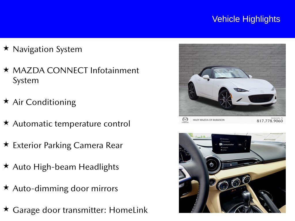 New 2026 MAZDA MX-5 Miata Grand Touring RWD image 9