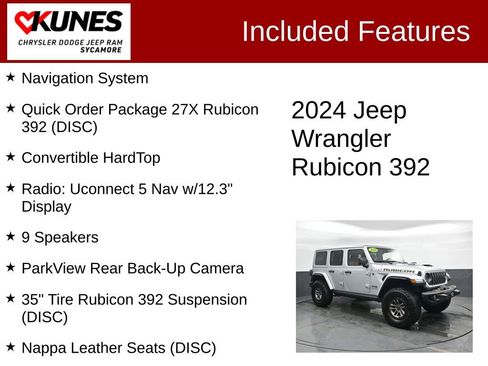 Used 2024 Jeep Wrangler Unlimited Rubicon 392 AWD/4WD image 3