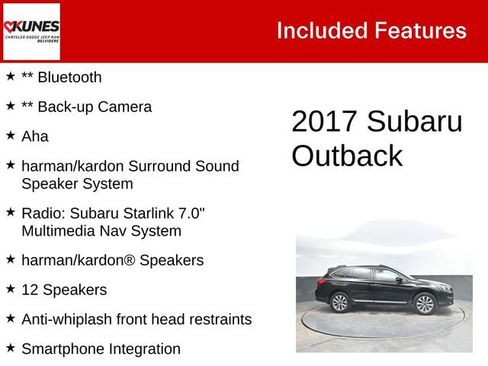 Used 2017 Subaru Outback 2.5i Touring w/ Popular Package #5A image 2