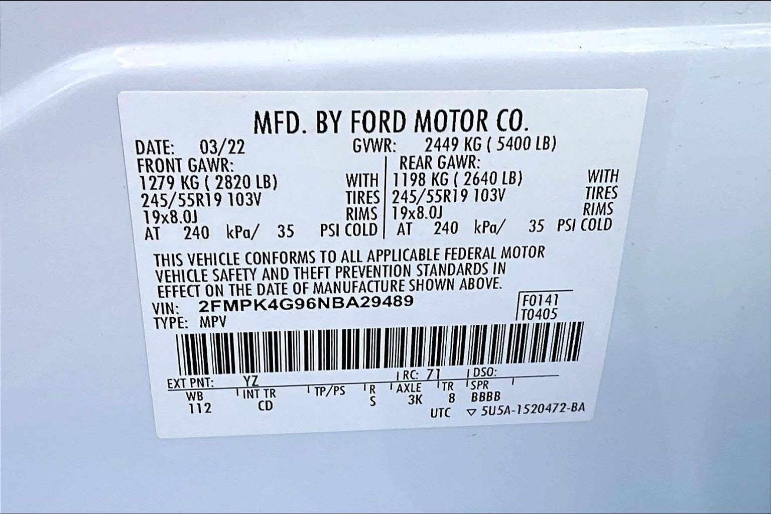 Used 2022 Ford Edge SE w/ Black Appearance Package AWD/4WD image 35