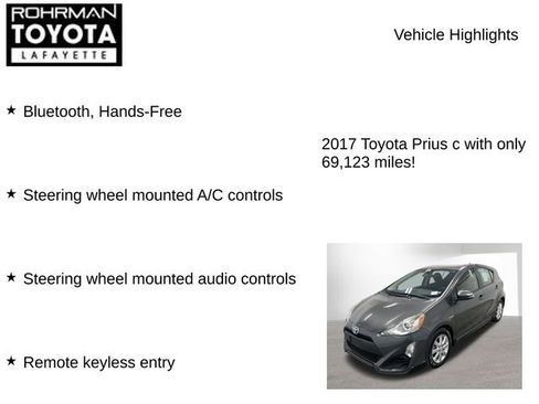 Used 2017 Toyota Prius C Two image 7