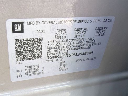 Certified 2021 Chevrolet Blazer RS w/ Enhanced Convenience Package FWD image 19