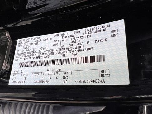 Used 2018 Ford F150 Lariat w/ Equipment Group 502A Luxury AWD/4WD image 38