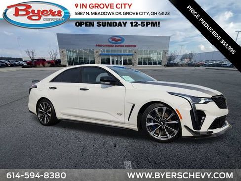 Used 2022 Cadillac CT4 V Blackwing w/ Carbon Fiber 1 Package RWD image 1
