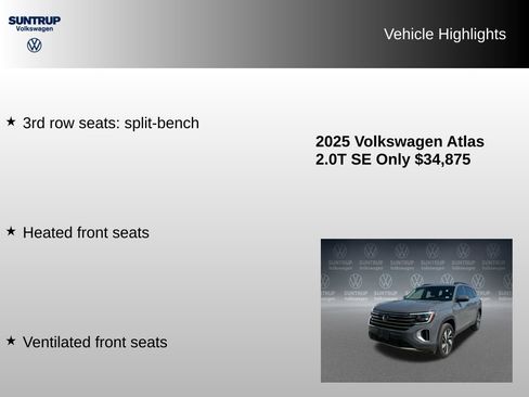 Used 2025 Volkswagen Atlas SE FWD image 22