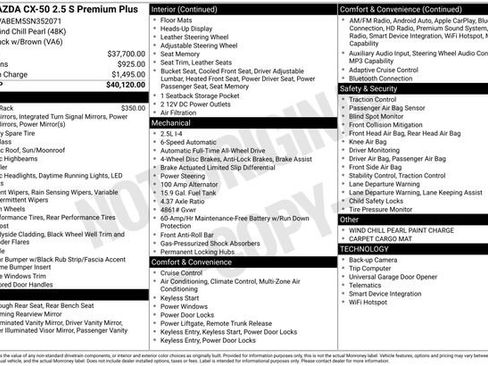 Used 2025 MAZDA CX-50 AWD 2.5 S w/ Premium Plus Pkg image 6