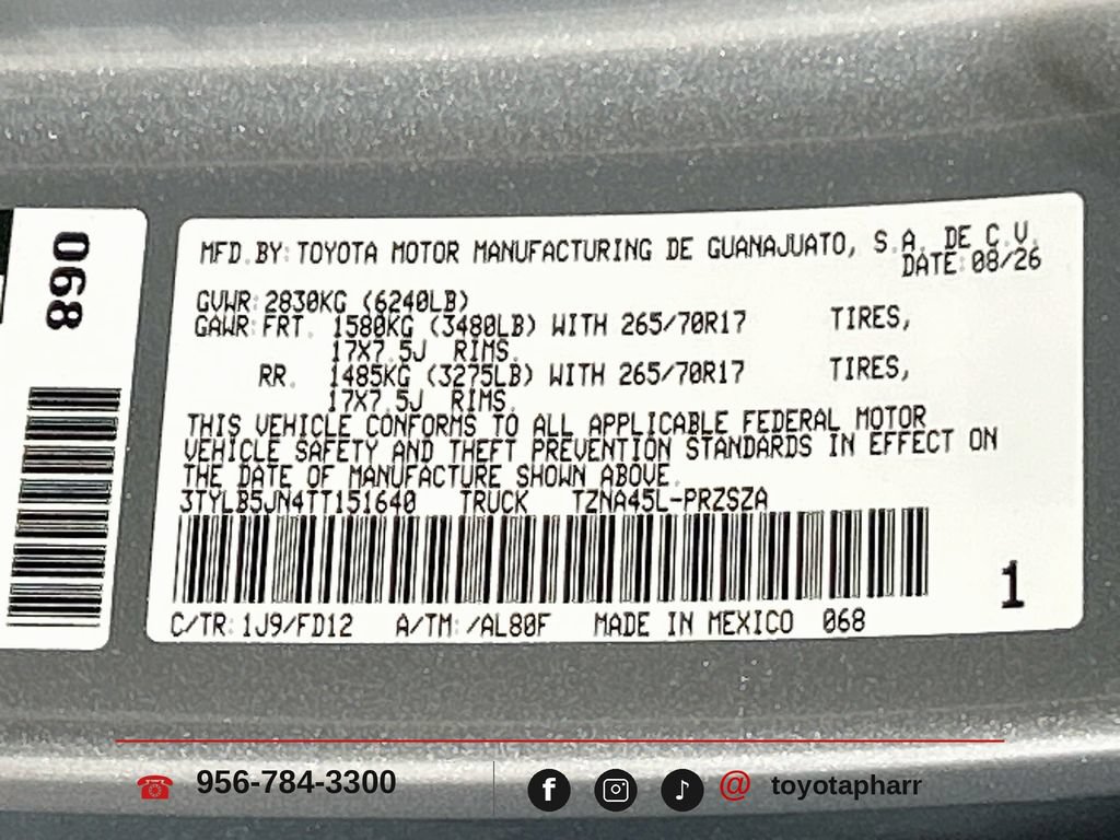 New 2026 Toyota Tacoma TRD Off-Road AWD/4WD image 28