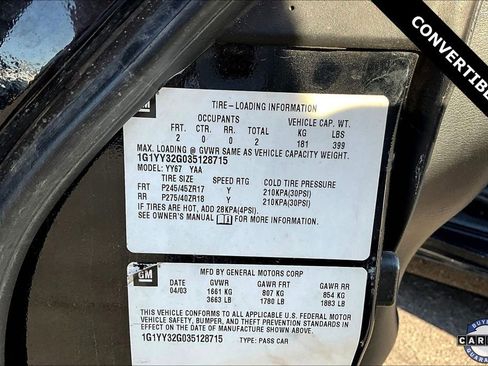 Used 2003 Chevrolet Corvette Base w/ Preferred Equipment Group1 image 13