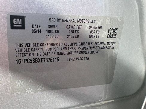 Used 2014 Chevrolet Cruze LT w/ All-Star Edition FWD image 15