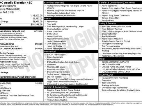 Used 2026 GMC Acadia Elevation w/ Elevation Premium Package AWD/4WD image 2