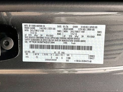 New 2026 Ford F150 XL w/ Equipment Group 103A High image 12