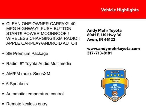 Used 2024 Toyota Corolla SE w/ SE Premium Package FWD image 2