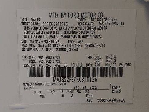 Used 2019 Ford EcoSport S FWD image 33