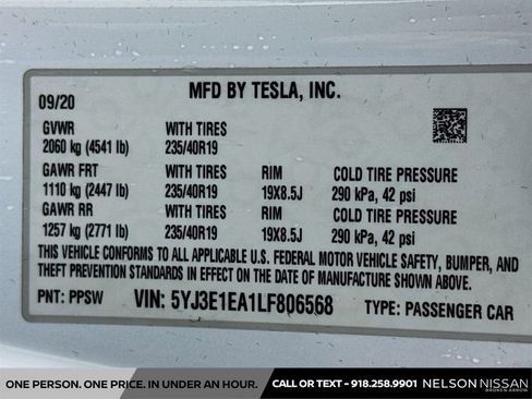 Used 2020 Tesla Model 3 Standard Range RWD image 31