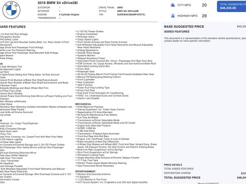 Used 2016 BMW X4 xDrive28i image 5