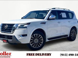 Used 2023 Nissan Armada Platinum w/ Captain's Chairs Package video 1