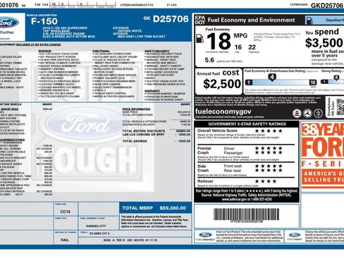 Used 2016 Ford F150 Lariat w/ Equipment Group 502A Luxury AWD/4WD image 24