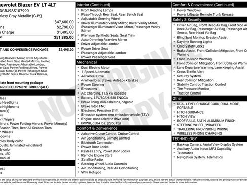 Used 2025 Chevrolet Blazer EV LT AWD/4WD image 2