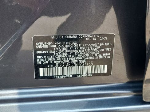 Used 2022 Subaru Crosstrek 2.0i Premium w/ Moonroof Package AWD/4WD image 29
