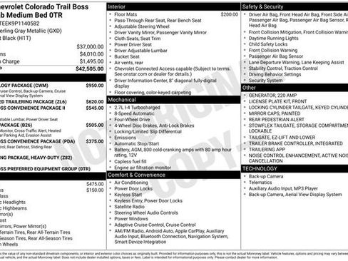 Certified 2023 Chevrolet Colorado Trail Boss w/ Technology Package image 32