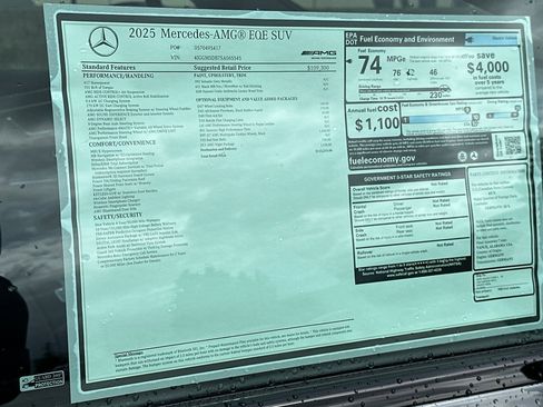 New 2025 Mercedes-Benz EQE AMG 4MATIC SUV image 42