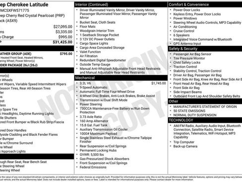 Used 2015 Jeep Cherokee Latitude w/ Cold Weather Group image 1